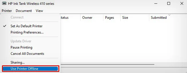 use-printer-offline-in-hp-printer