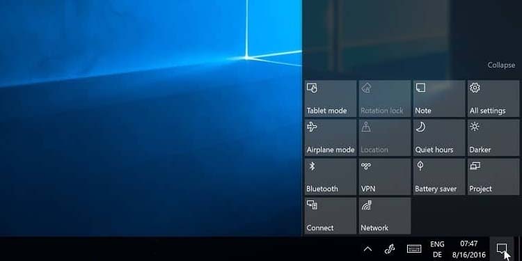 How to Open and Use Action Center in Windows 1 windows 10 action centre
