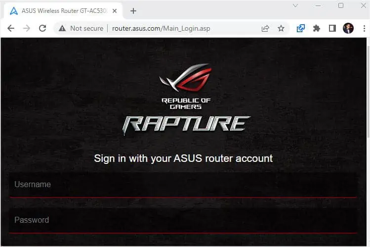 access-router-page-after-entering-ip