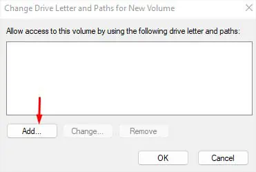 D Drive Not Showing Up—10 Ways to Fix It 14 add-button-in-change-drive-letter-and-path