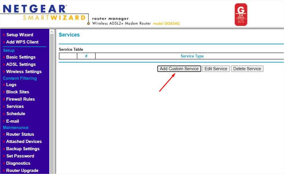 add custom service