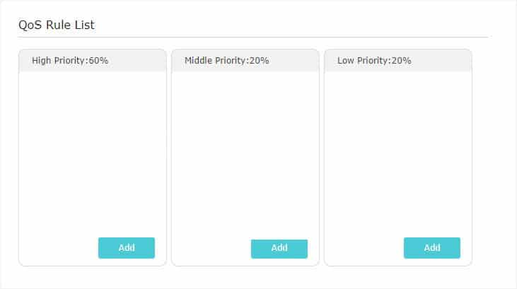 add qos rule list