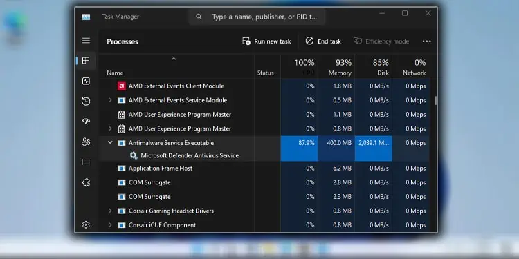 Fix: Antimalware Service Executable High Memory