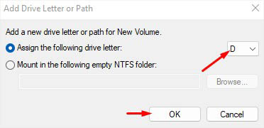 assigning letter d