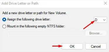 D Drive Not Showing Up—10 Ways to Fix It 15 assigning-letter-d