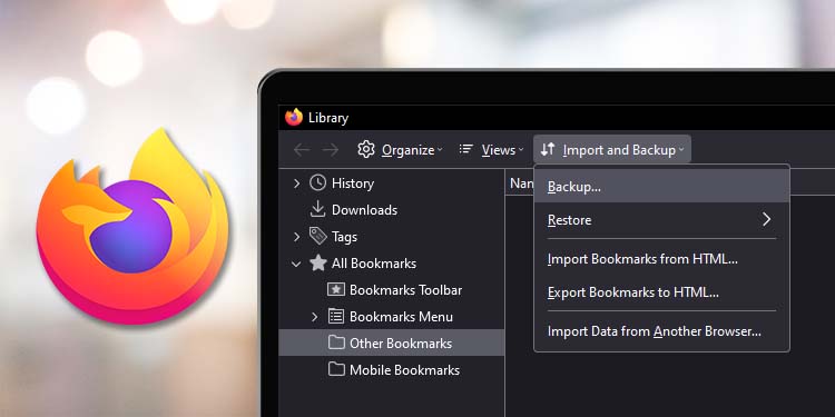 backup firefox bookmarks