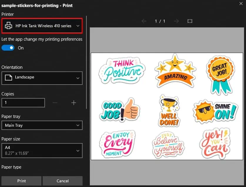 How to Print Stickers at Home (Step-by-Step Guide) 15 choose-printer-from-printer-drop-down