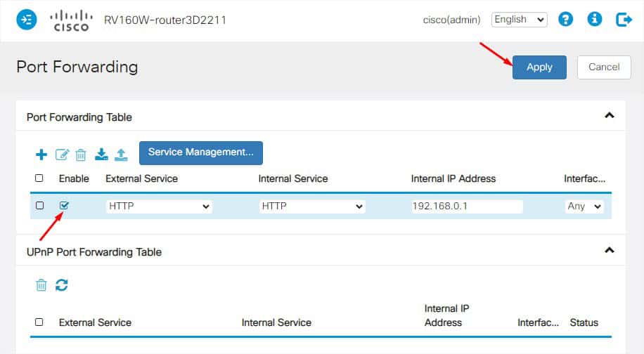 cisco port forwarding
