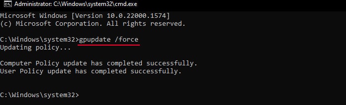 cmd-gpupdate-force