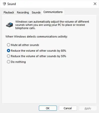 communication-select-other-options-than-mute-all-sounds