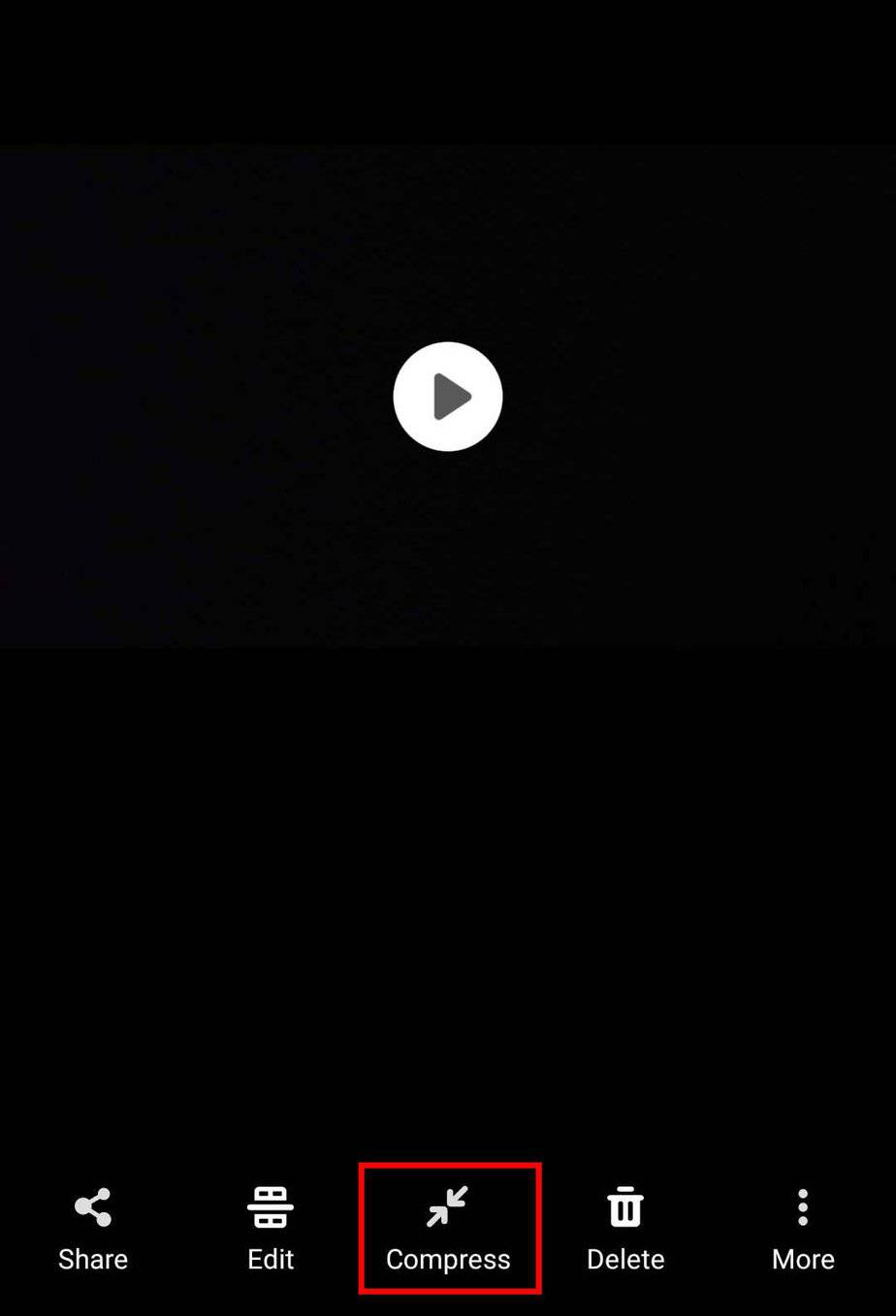 compress a video android