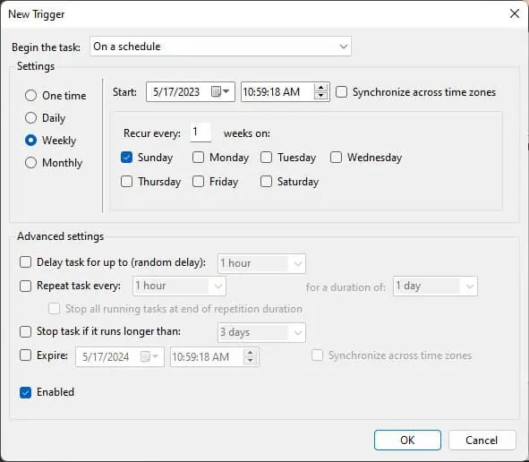 Fix: Antimalware Service Executable High Memory 22 create-new-task-trigger-antimalware-service
