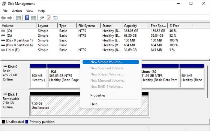 disk-management-usb-drive-unallocated-space-new-simple-volume