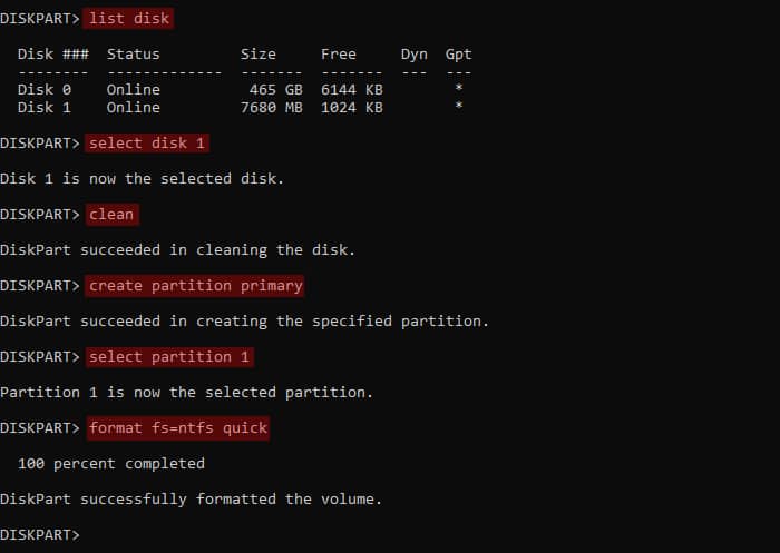 diskpart-format-usb-drive-clean-all-partitions