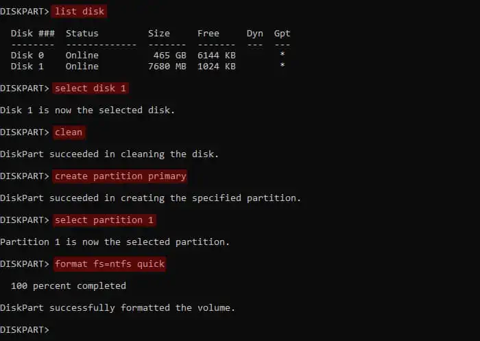 diskpart-format-usb-drive-clean-all-partitions