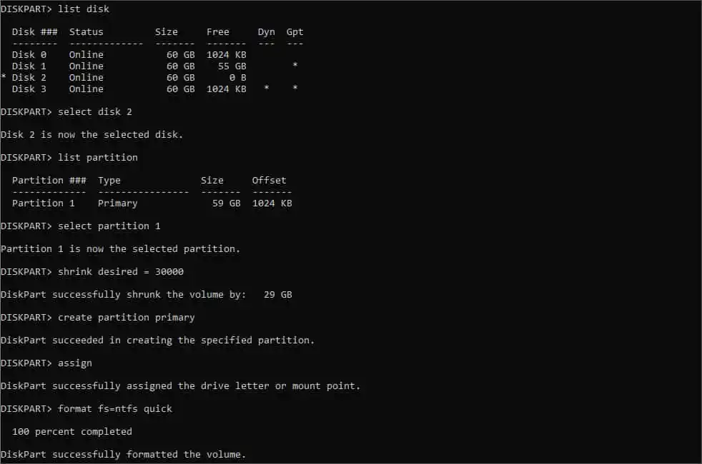 How to Partition a Hard Drive? Detailed Guide 19 diskpart-hard-drive-partition