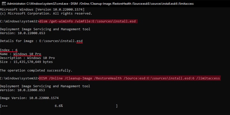 dism-get-wininfo-winfile-esd-index-online-cleanup-image-restorehealth-source