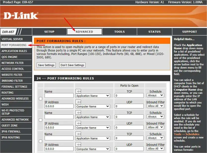 How to Port Forward on Router—Complete Guide 31 dlink-advanced-port-forwarding
