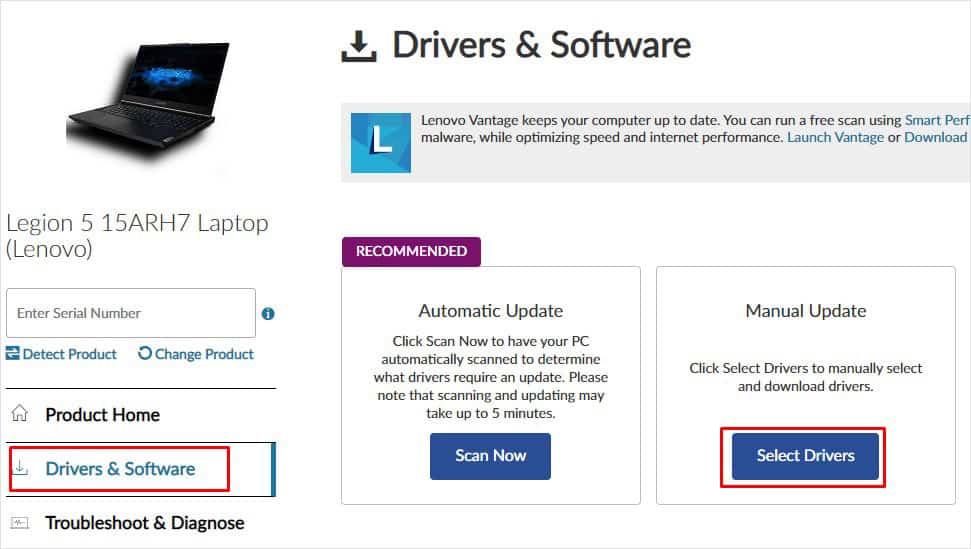 driver and software manual updates