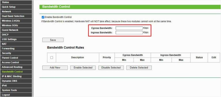 How To Configure Bandwidth Control On Tp Link Router Step By Step Guide How To Configure Bandwidth Control On Tp Link Router Step By Step Guide