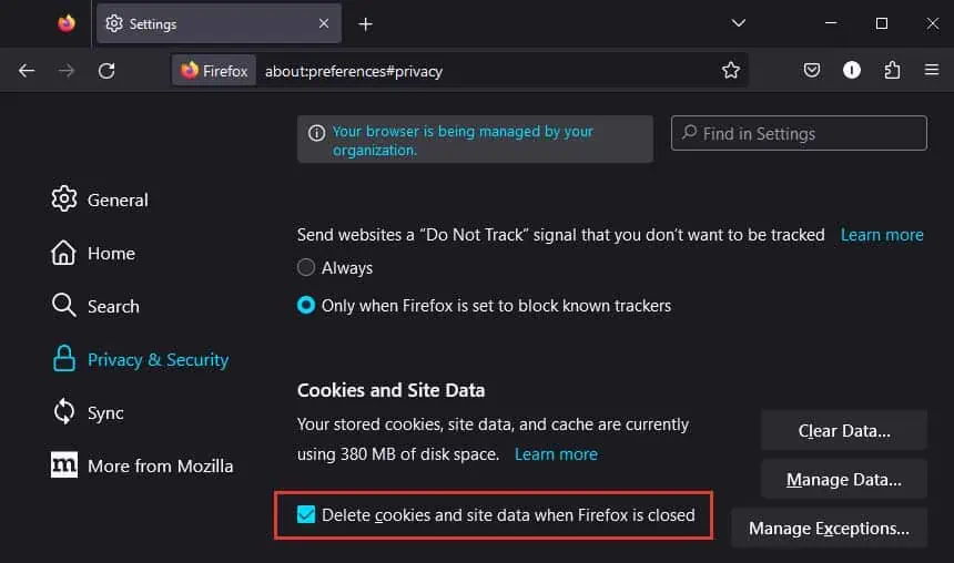 enable-delete-cookies-and-site-data-when-firefox-is-closed