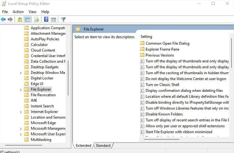 D Drive Not Showing Up—10 Ways to Fix It 31 file-explorer-in-local-group-policy-editor