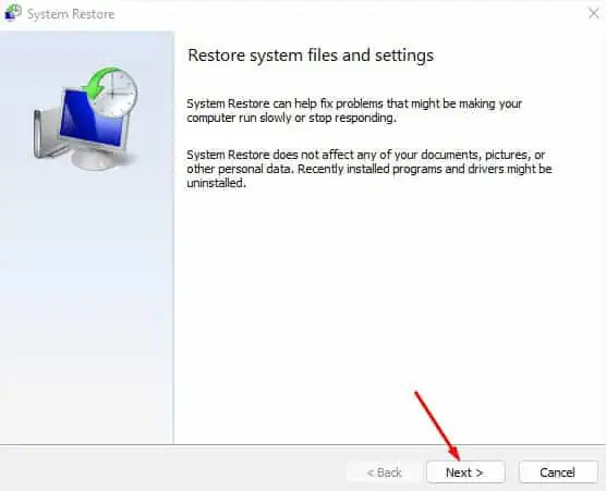 D Drive Not Showing Up—10 Ways to Fix It 38 first-screen-system-restore
