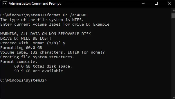How to Format a Hard Drive on Windows 30 format-with-allocation-unit-size