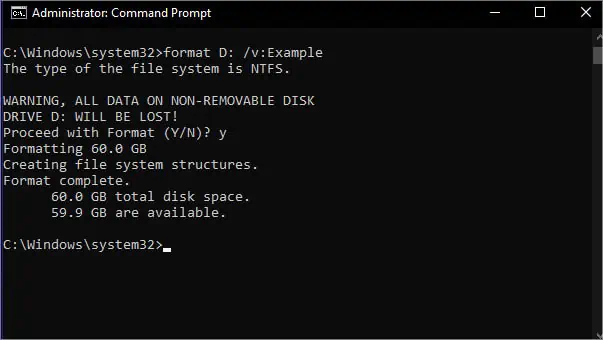How to Format a Hard Drive on Windows 29 format-with-volume-label-in-cmd