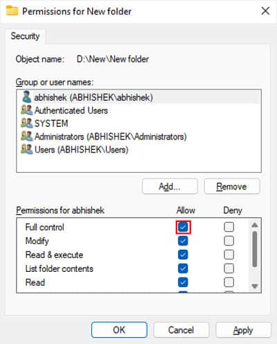 full-control-allow-user-account