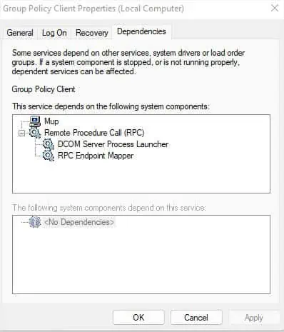 gpsvc-dependencies