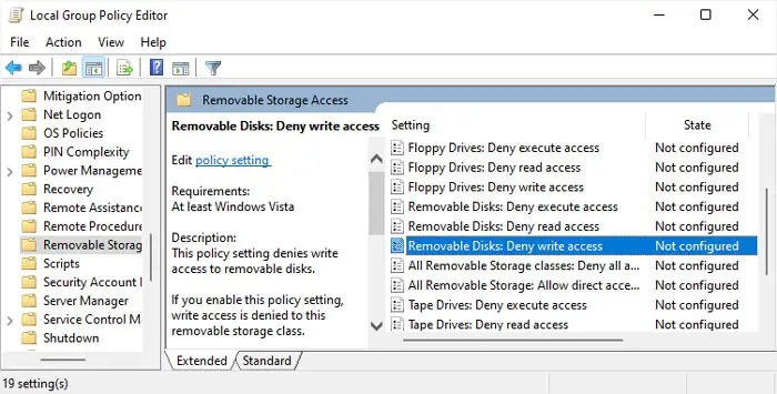 4 Ways to Fix Destination Folder Access Denied 17 group-policy-Computer-Configuration-Administrative-Template-System-Removable-Storage-Access-all-not-configured