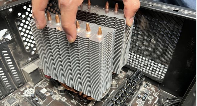 heatsink twist and turn