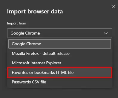 import-from-faovrites-or-bookmarks-html-file-edge