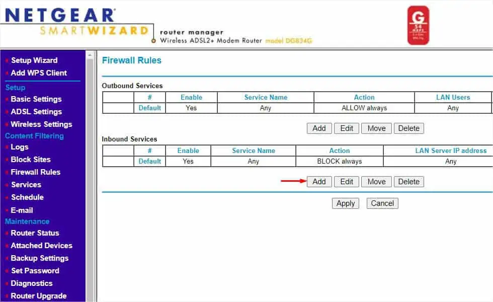 How to Port Forward on Router—Complete Guide 24 inbound-services-add-netgear