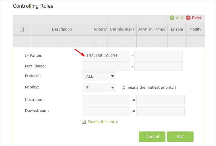 ip range one ip address