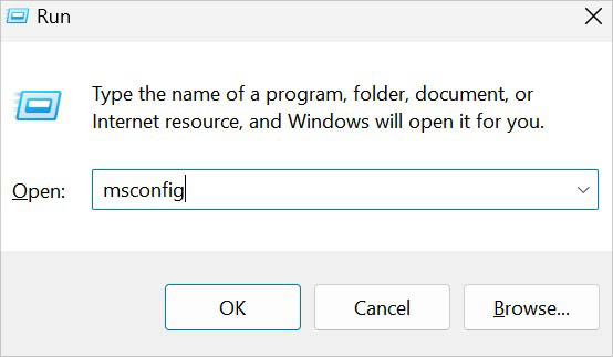 msconfig