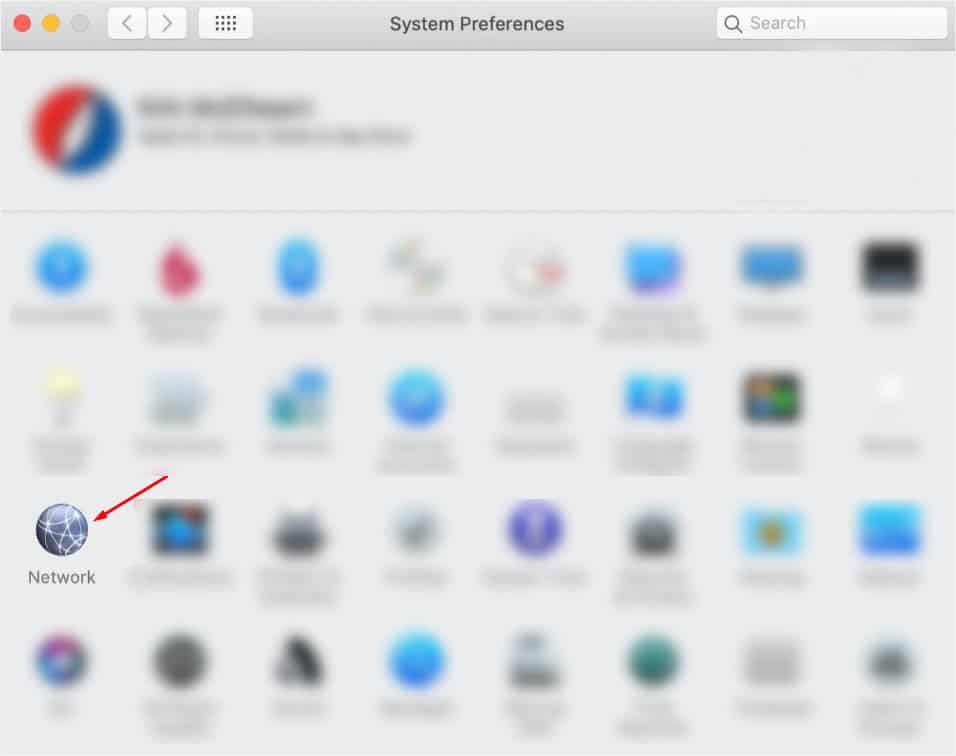 network from system preferences