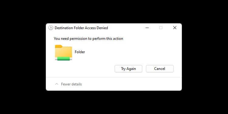 network-share-folder-destination-folder-access-denied