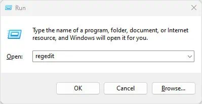 open-regedit-enter-key-not-working