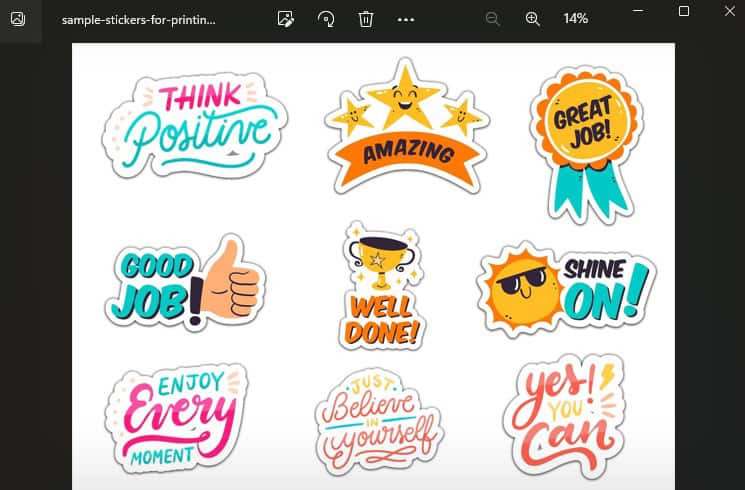 open-sticker-file