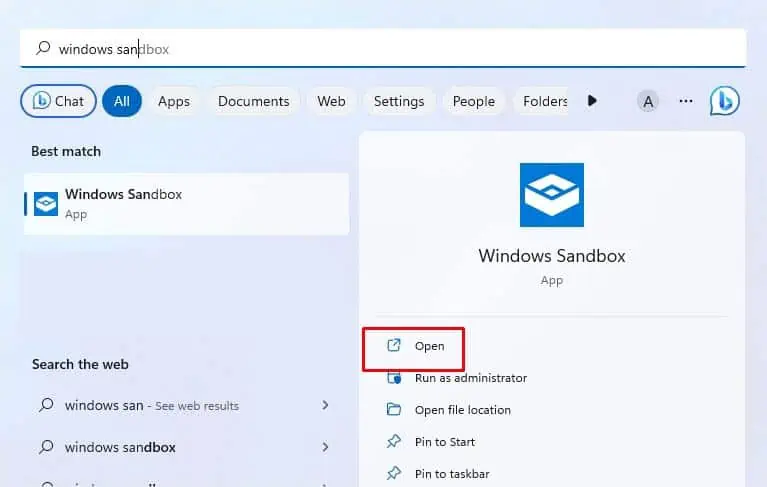 How to Check if a Link is Safe? 6 Proven Ways 14 open-windows-sandbox-from-start-menu