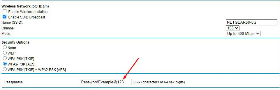 passphrase-5ghz-netgear