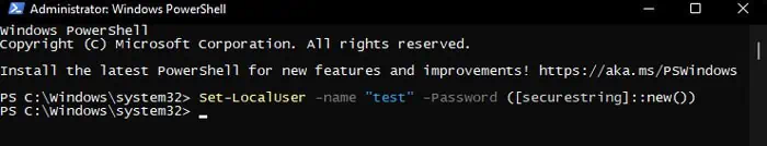 powershell-remove-password-set-localuser