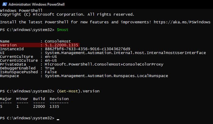 powershell-version-get-host
