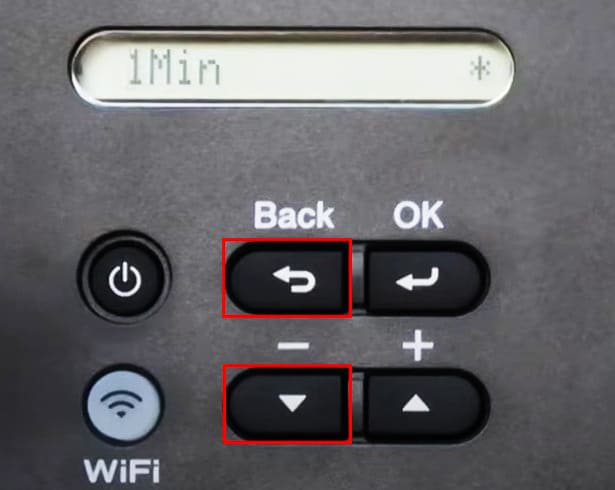 press-back-and-down-buttons-once