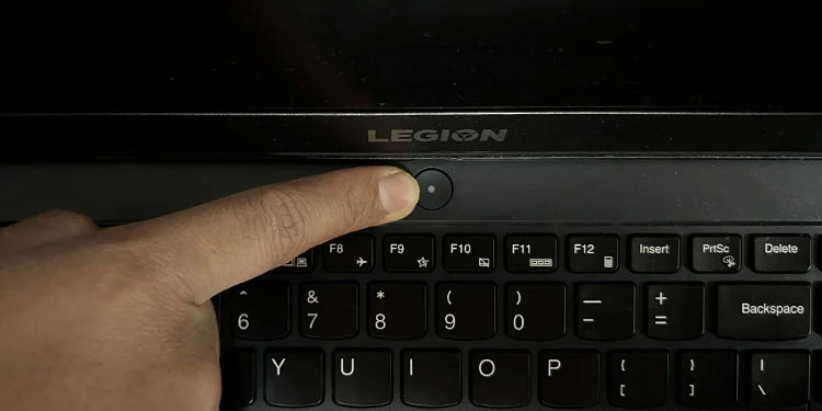 press power button lenovo laptop