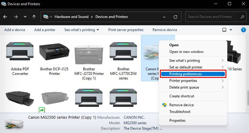printing-preference-of-canon-printer