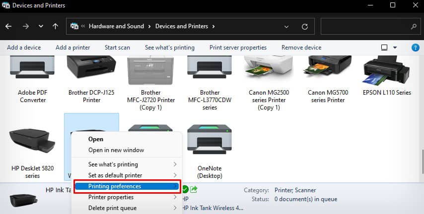 printing-preference-of-hp-printer