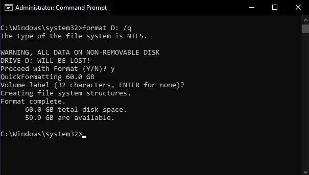 How to Format a Hard Drive on Windows 26 quick-format-cmd